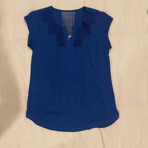 Daniel Rainn Cobalt Blue Blouse ~ Size XS